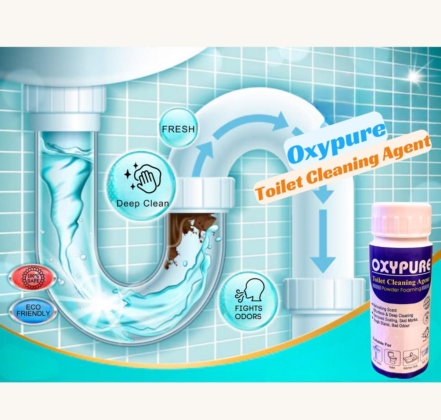 PowerFlussh – Advanced Toilet Cleaner for Stain Removal & Freshness