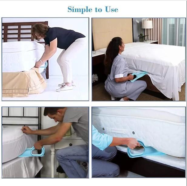 No-Stress Bed Maker – Mattress Lifter & Sheet Tuck Tool (2 Pieces)
