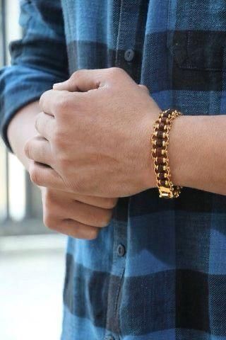 Elegant Paanch Mukhi Rudraksha Bracelet – Genuine Beads with Gold Plating