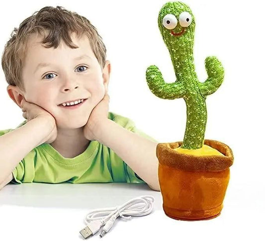 Sing & Wiggle Cactus – LED Musical Plush That Mimics & Moves!