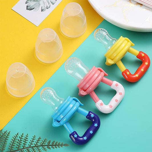 LittleBitez Baby Fruit Pacifiers – BPA-Free Silicone Teething Feeders (2-Pack)